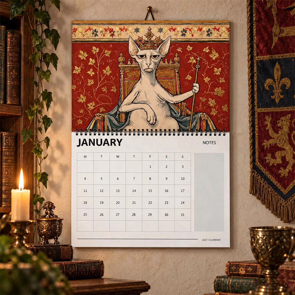 👑🐱Crowned Cats 2027 Calendar