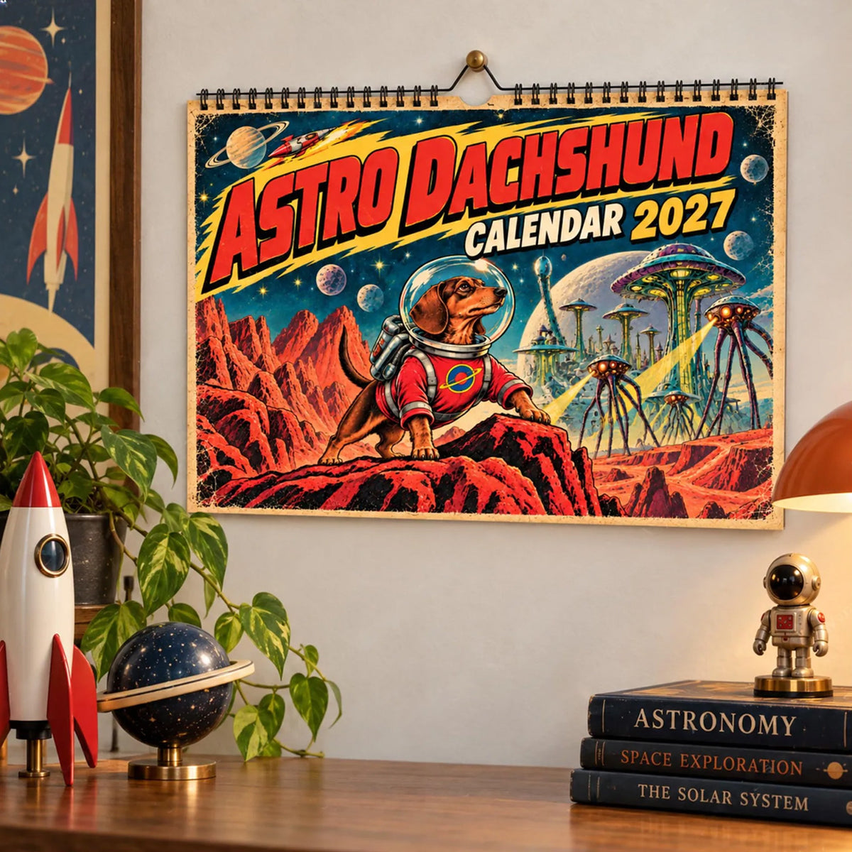 🚀🐶Astro Dachshund 2027 Calendar