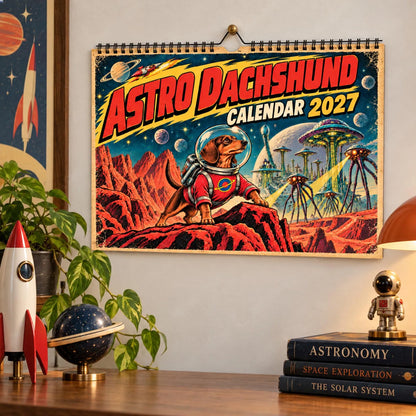 🚀🐶Astro Dachshund 2027 Calendar