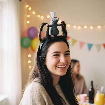 👨‍🍳🐀Little Chef Rat Headband – Funny Hair Accessory