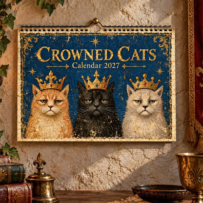 👑🐱Crowned Cats 2027 Calendar