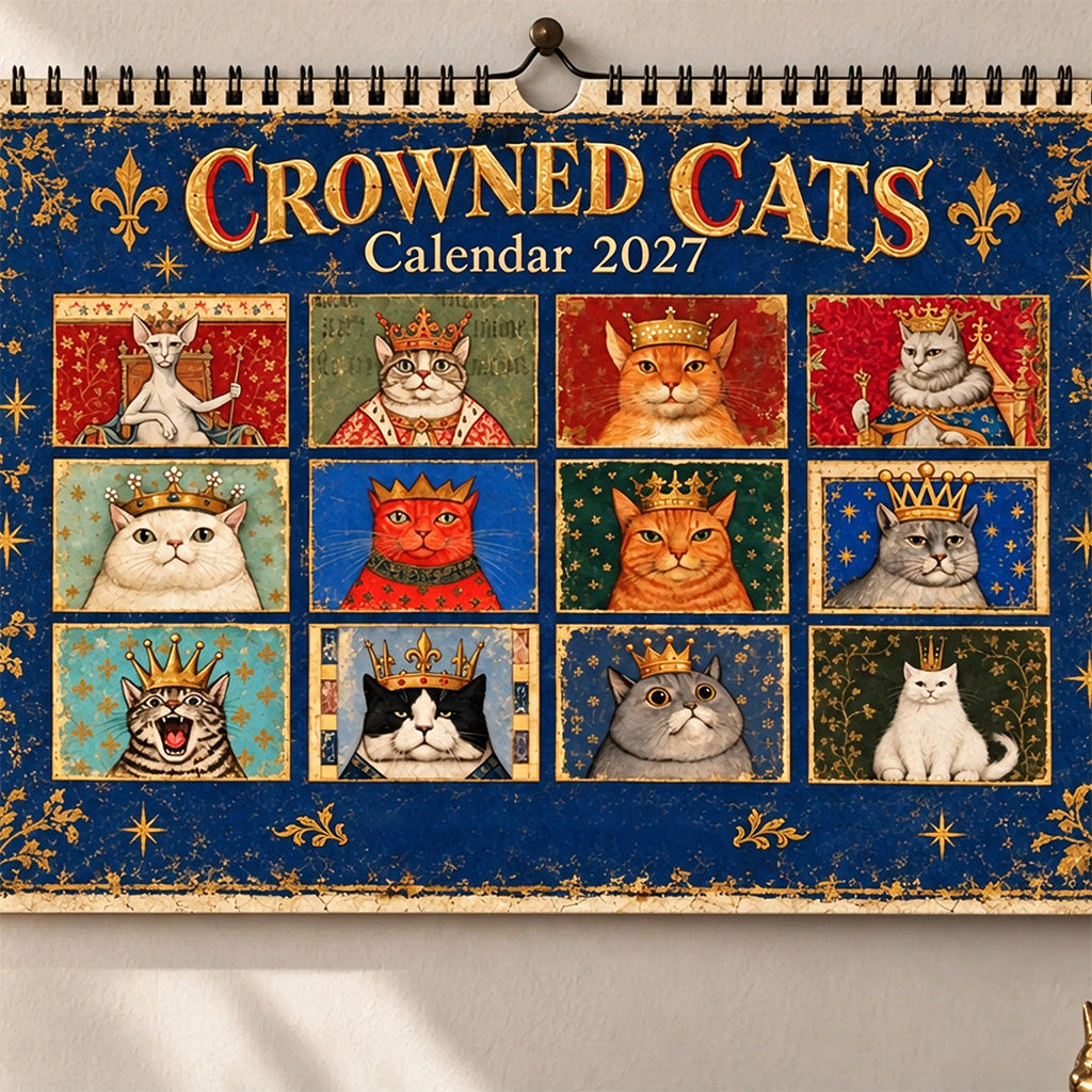 👑🐱Crowned Cats 2027 Calendar