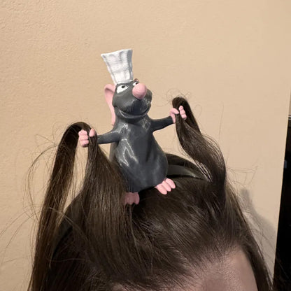👨‍🍳🐀Little Chef Rat Headband – Funny Hair Accessory