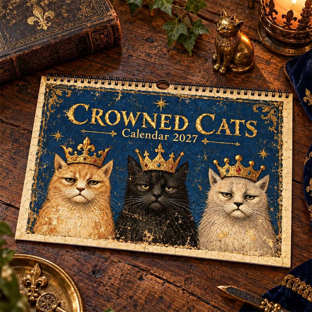 👑🐱Crowned Cats 2027 Calendar