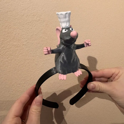 👨‍🍳🐀Little Chef Rat Headband – Funny Hair Accessory