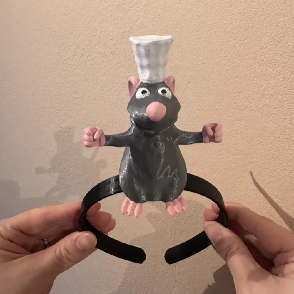 👨‍🍳🐀Little Chef Rat Headband – Funny Hair Accessory