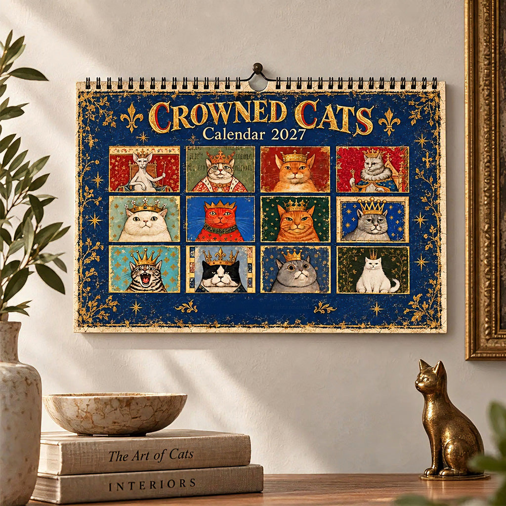 👑🐱Crowned Cats 2027 Calendar