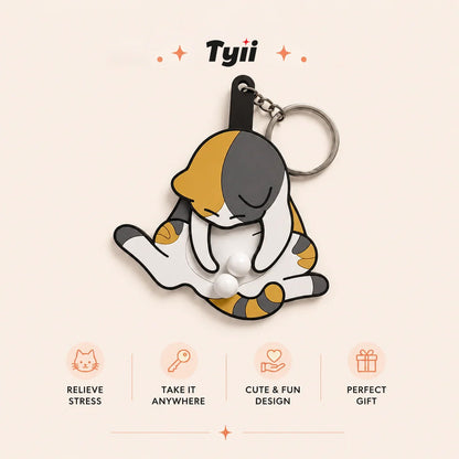🐱Funny Cat Fidget Keychain – Spin & Play