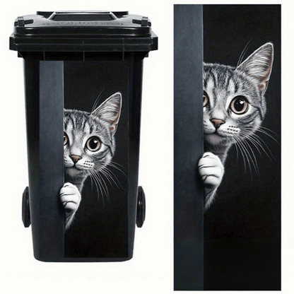 🫏 Donkey Painting Trash Can Sticker