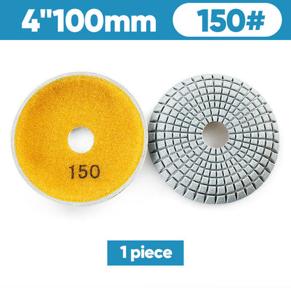 TYIIPLUS™ Bowl-Shaped Diamond Polishing Pads | Single Pad & 7PCS Set for Granite, Marble, Quartz & Stone Wet Polishing