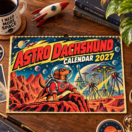 🚀🐶Astro Dachshund 2027 Calendar