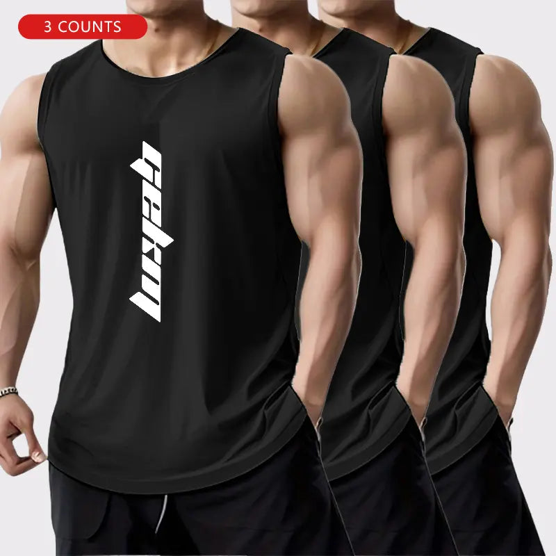 Men’s Quick-Dry Gym Tank Tops – Breathable Sleeveless Workout Shirts for Running, Training & Summer Casual Wear