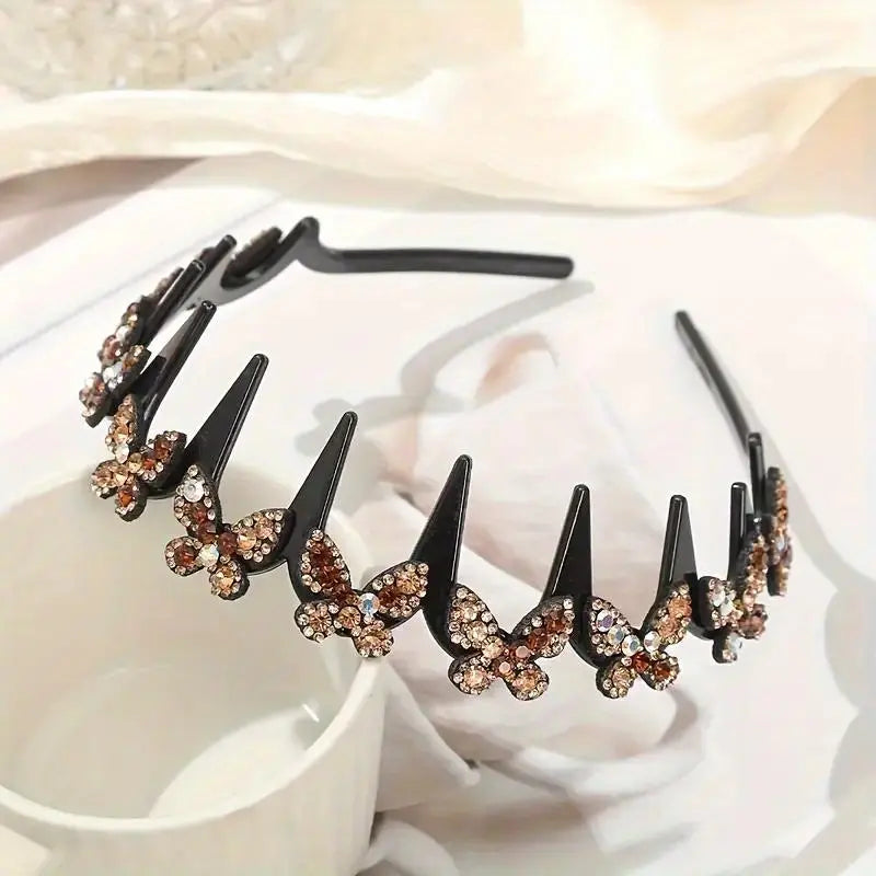 TYIIPLUS™ Crystal Butterfly Hair Hoop Headband