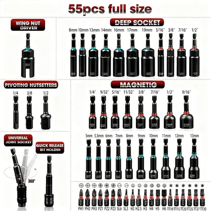 TYIIPLUS™ Magnetic Impact Nut Driver Set