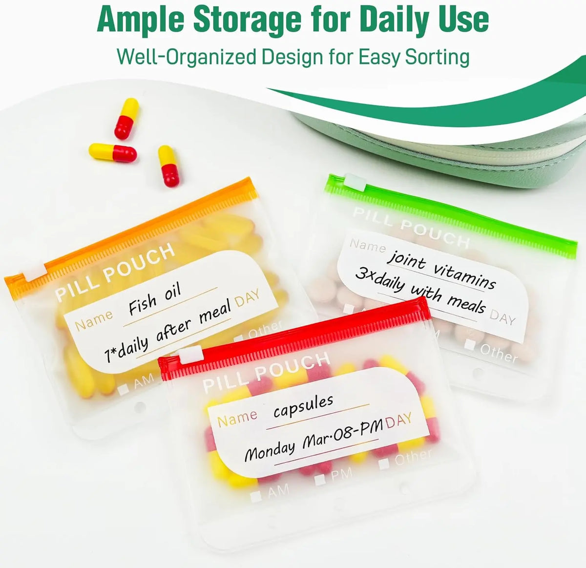 A8 Waterproof Pill Organizer Set