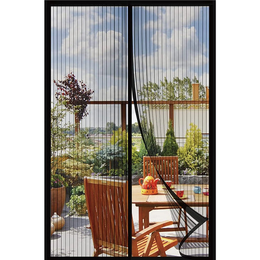 Magnetic Screen Door – Self-Sealing Mesh Curtain, Hands-Free Entry, Easy Install, Pet & Kid Friendly