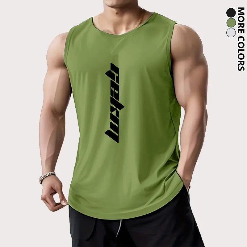 Men’s Quick-Dry Gym Tank Tops – Breathable Sleeveless Workout Shirts for Running, Training & Summer Casual Wear