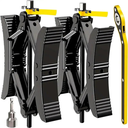 TYIIPLUS™ RV Tire Stabilizer – X-Shaped Dual Tire Chock for Travel Trailers, Motorhomes & Campers
