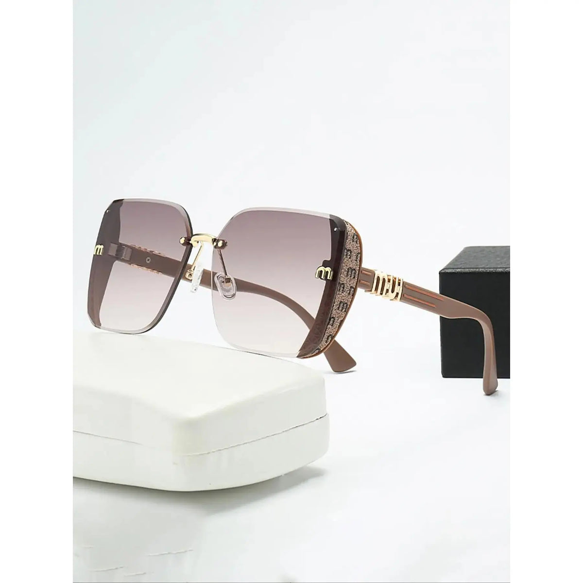 TYIIPLUS™ Oversized Rimless Square Sunglasses