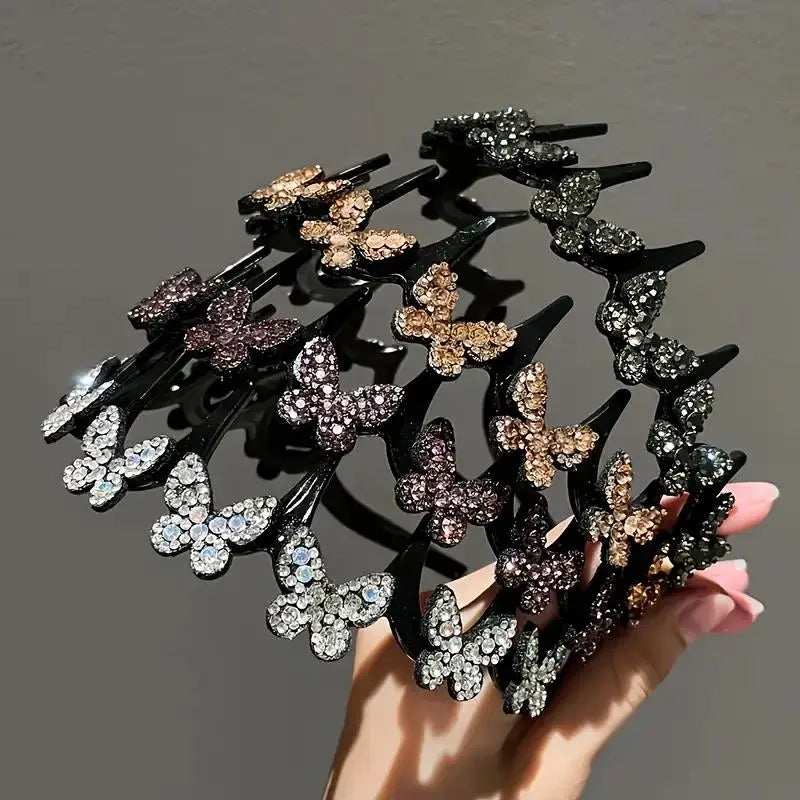 TYIIPLUS™ Crystal Butterfly Hair Hoop Headband