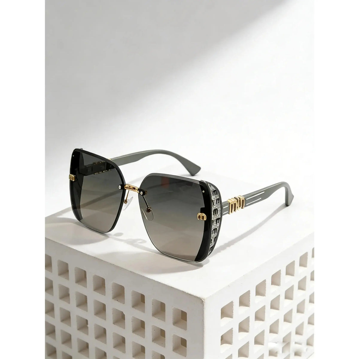 TYIIPLUS™ Oversized Rimless Square Sunglasses