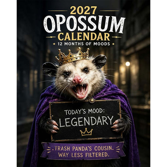 🐭2027 Opossum Calendar - 12 Months of Moods