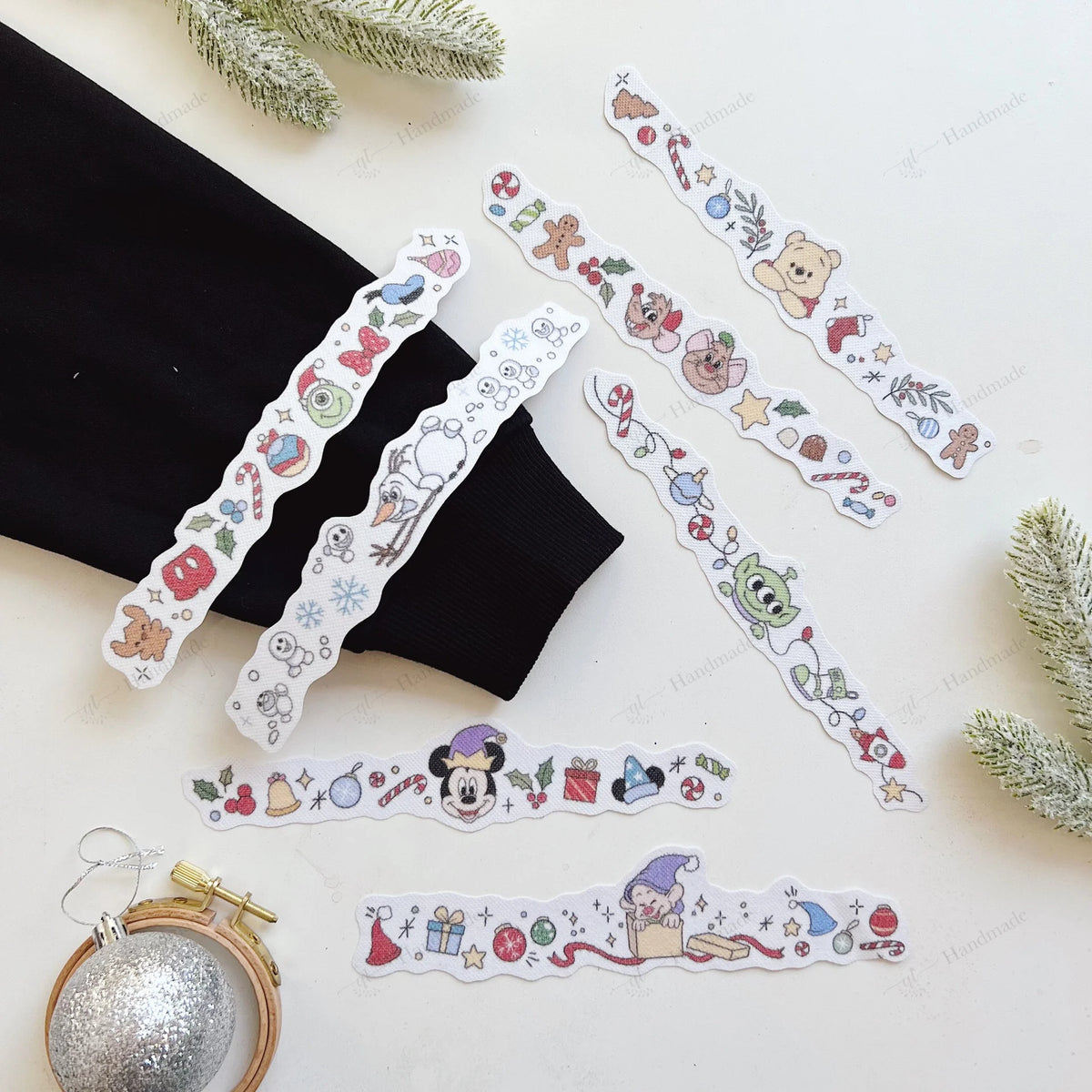 🎄🧵Cute Christmas Stick & Stitch Embroidery Patterns - 7-Piece Set