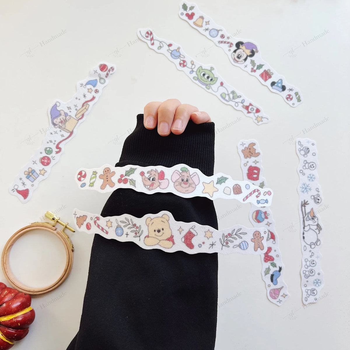 🎄🧵Cute Christmas Stick & Stitch Embroidery Patterns - 7-Piece Set
