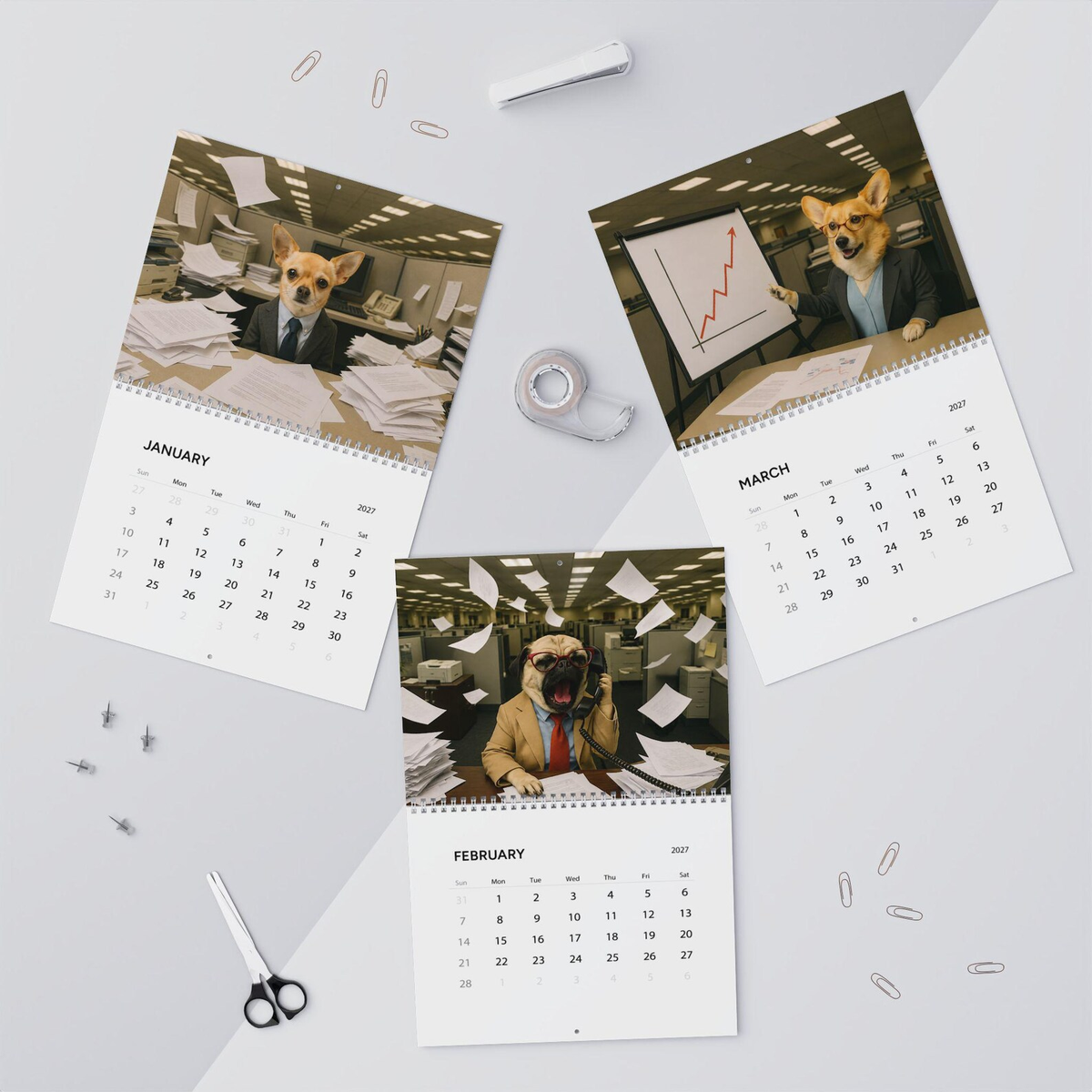 Corporate Dogs 2027 Calendar