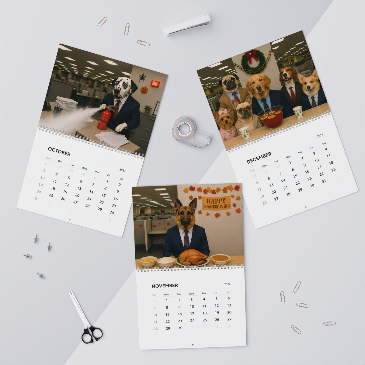 Corporate Dogs 2027 Calendar
