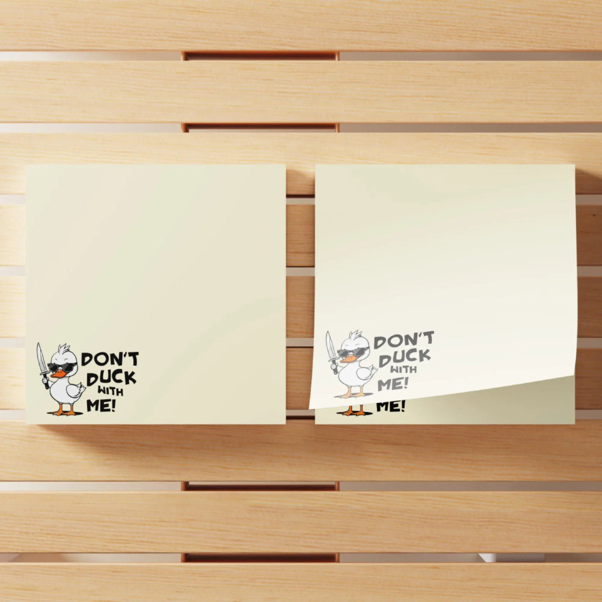 Don’t Duck With Me! Funny Anti-Anxiety Sticky Notes (4-Pack)