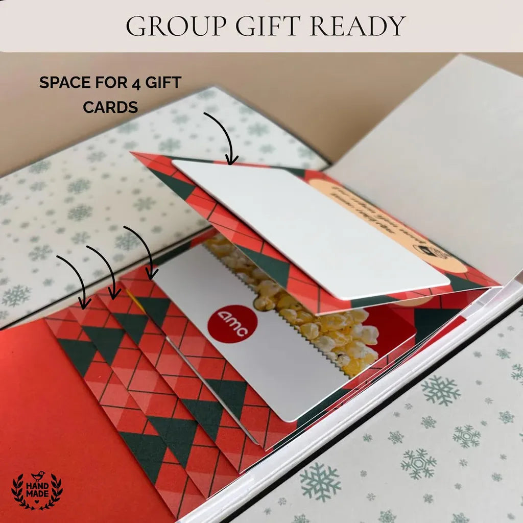 🎅🎁 New 2026 Waterfall Christmas Gift Card Booklet