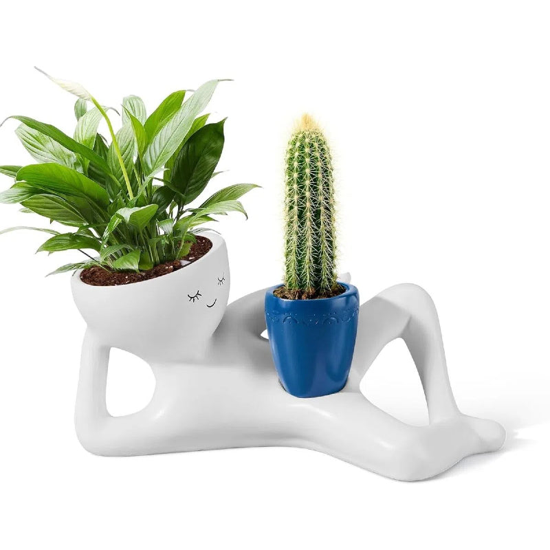 Lazy Guy Funny Plant Pots