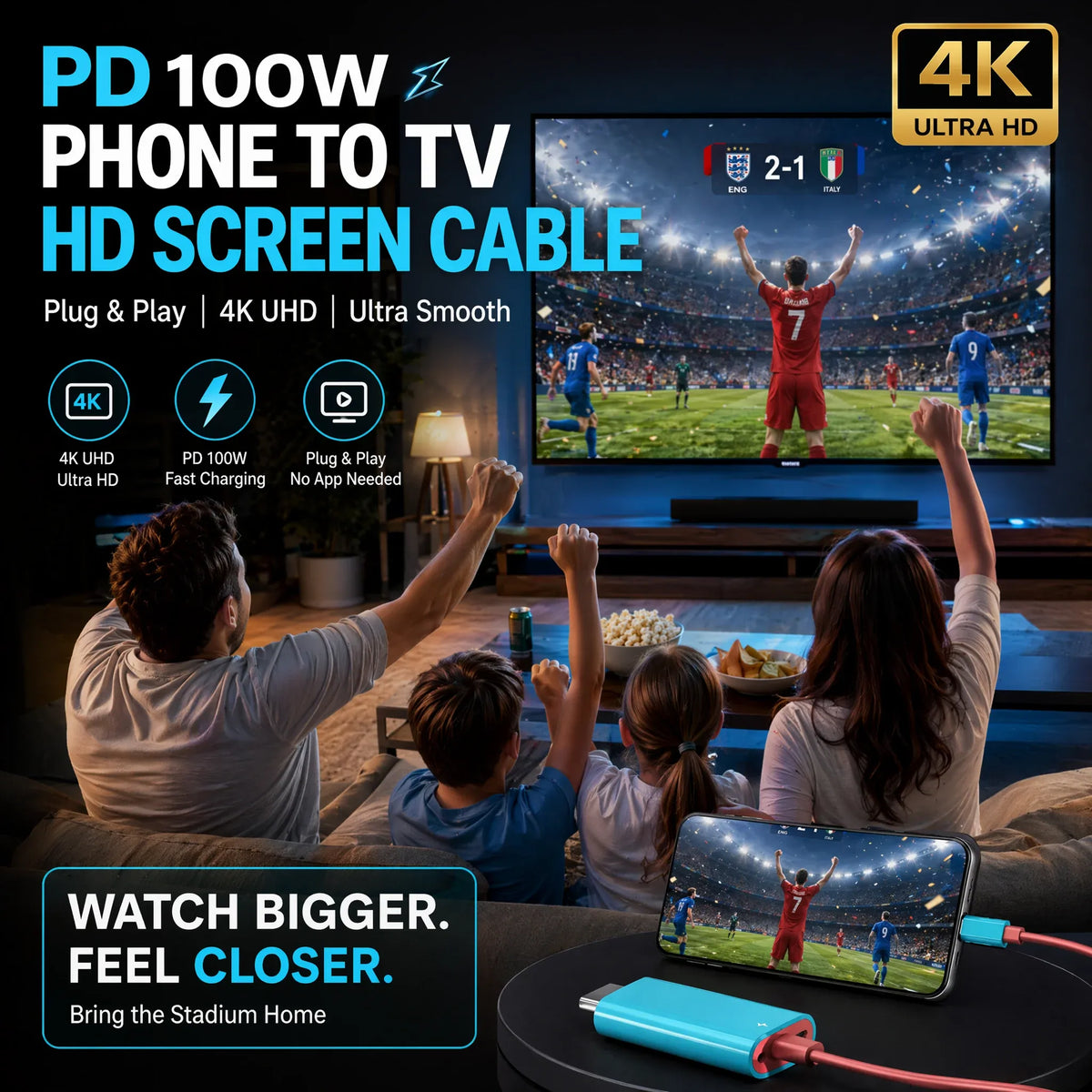 USB-C to HDMI Adapter Cable for Switch