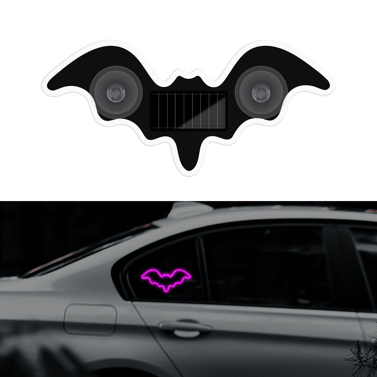 🦇Solar-Powered Bat Night Car Light