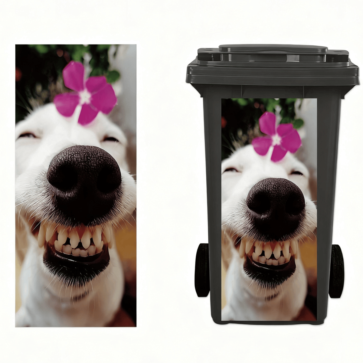 🫏 Donkey Painting Trash Can Sticker