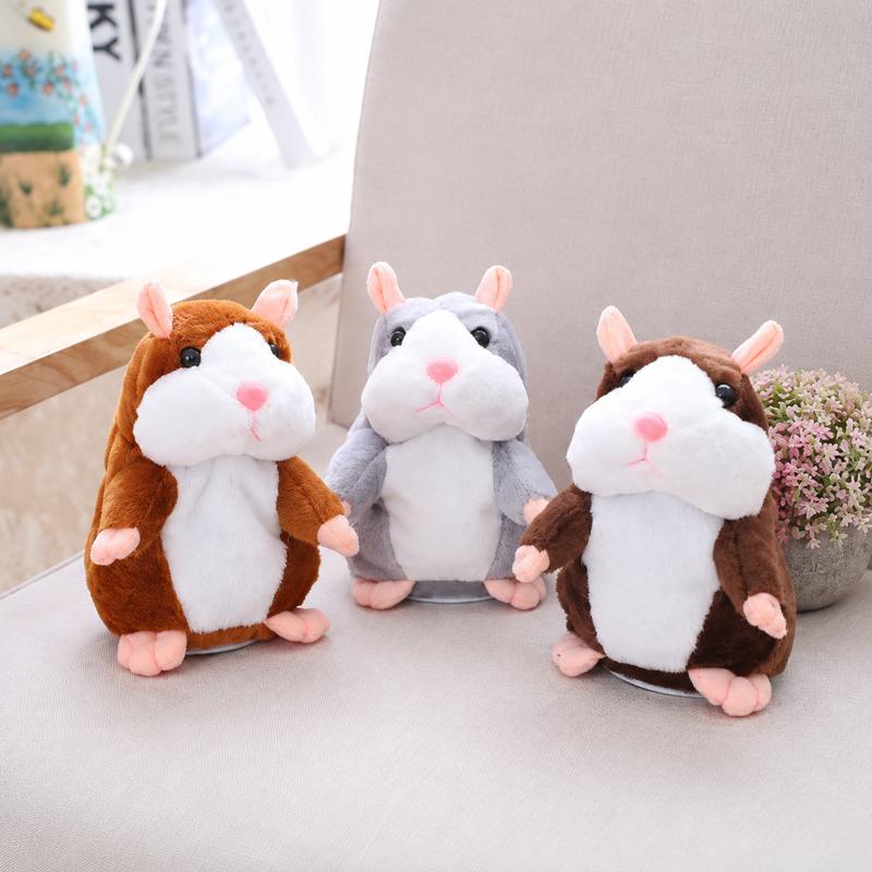🐹 Talking Hamster Plush – Repeats Your Words & Shakes Its Head for Laugh-Out-Loud Fun 🎁
