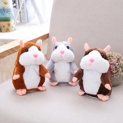 🐹 Talking Hamster Plush – Repeats Your Words & Shakes Its Head for Laugh-Out-Loud Fun 🎁