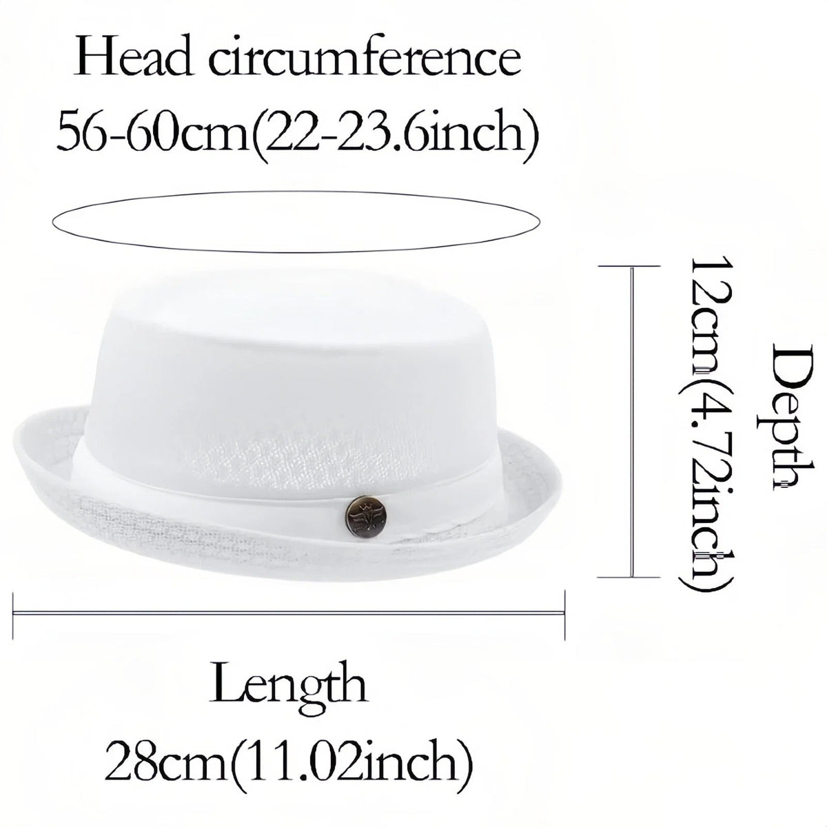 Summer Breathable Mesh Pork Pie Hat