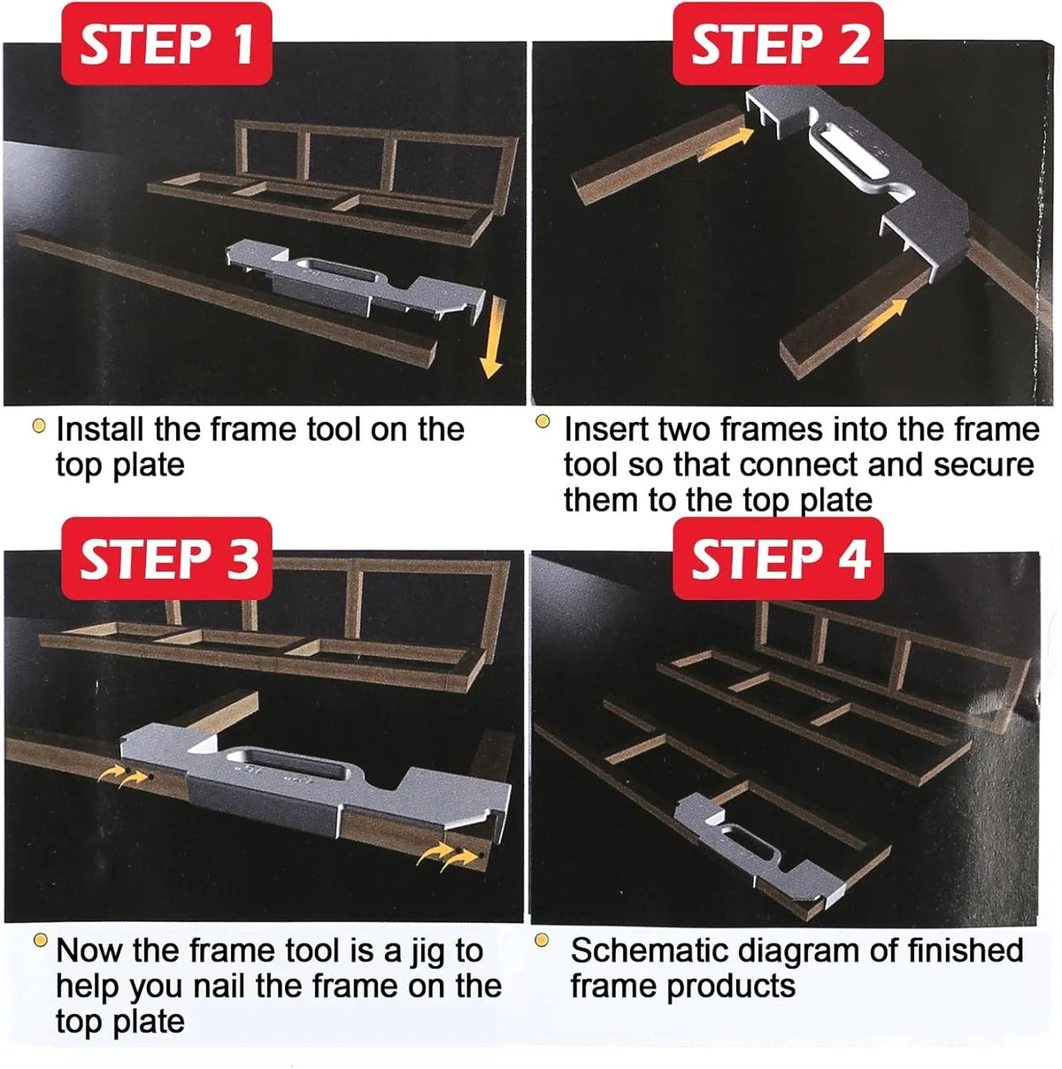 Framing Tool, 12/14/16 Inch On-Center Stud Layout Tool