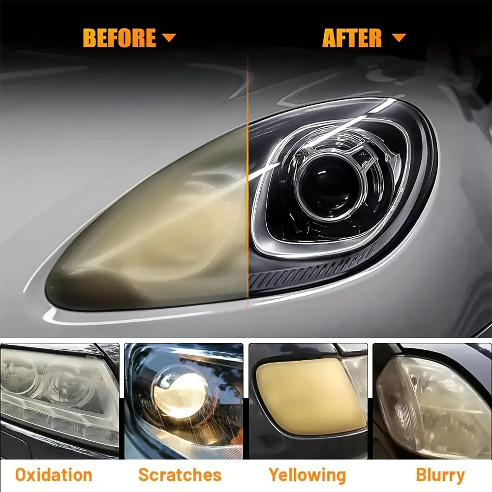 Premium 3-Step Ceramic Headlight Restoration Kit