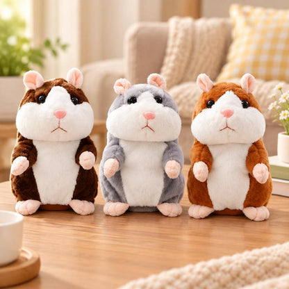 🐹 Talking Hamster Plush – Repeats Your Words & Shakes Its Head for Laugh-Out-Loud Fun 🎁