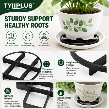 TYIIPLUS™ Plant Pot Riser Stand for Better Drainage & Healthy Roots