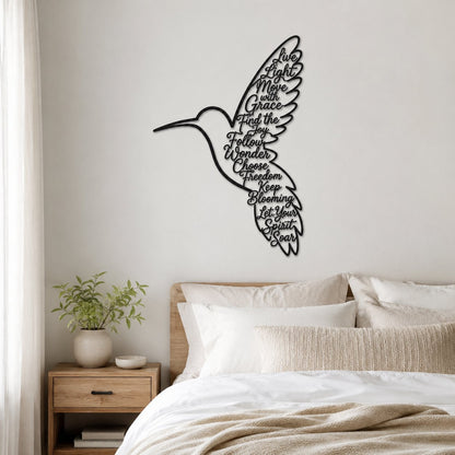 🐦Keep Blooming Hummingbird Wall Art