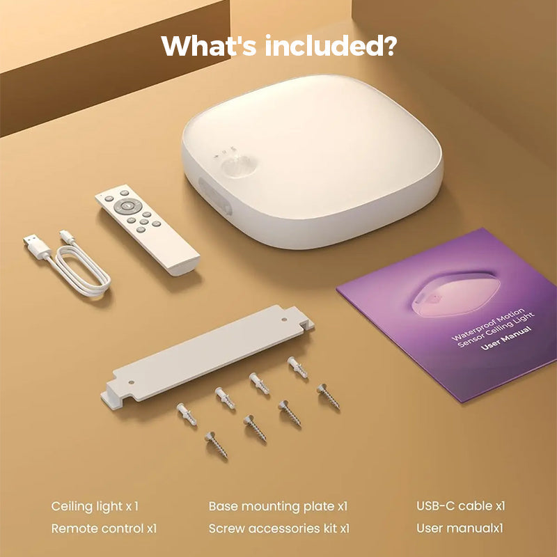 TYIIPLUS™ IP65 Waterproof RGB Motion Sensor Ceiling Light