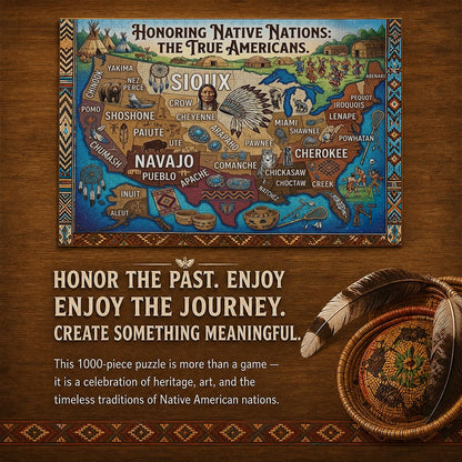 🧩Honoring Native Nations: The True Americans Jigsaw Puzzle