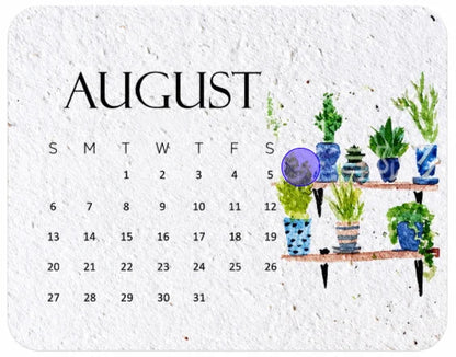 The 2027 Living Botanical Desk Calendar | Hand-Painted Eco Art Edition