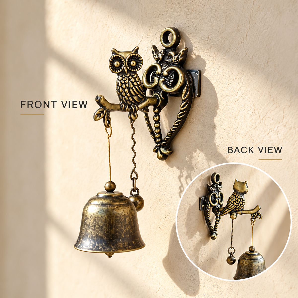Vintage Animal Shaped Hanging Entry Chime