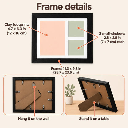 Bird Footprint Clay Keepsake Frame Kit