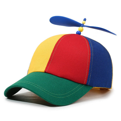 Unisex Propeller Baseball Cap – Adjustable Fun Windmill Hat for Outdoor Adventures